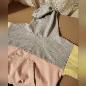 Shein Toddler Girls sweater, size 90, Grey, yellow, pink